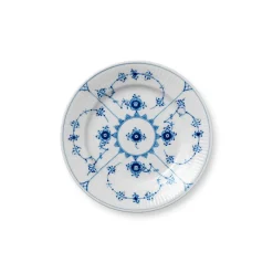 Eksklusive Steldele|Musselmalet Riflet*Royal Copenhagen Musselmalet Riflet tallerken, 17 cm