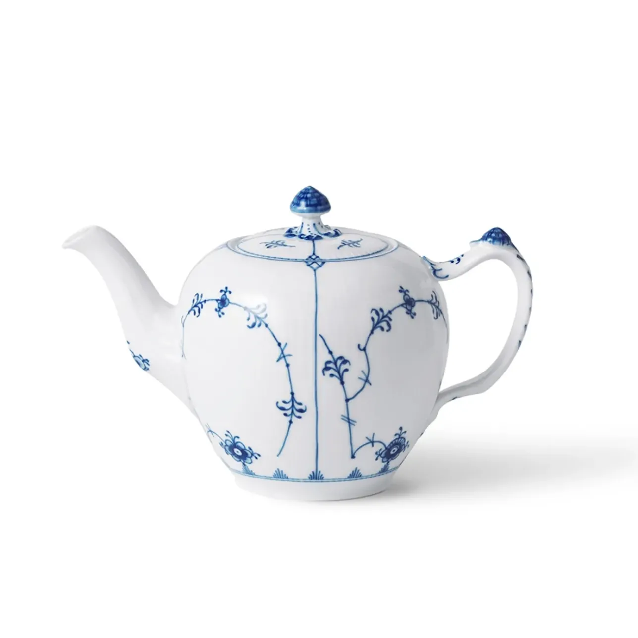Eksklusive Steldele|Musselmalet Riflet*Royal Copenhagen Musselmalet Riflet tekande, 70 cl