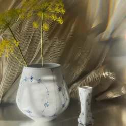 Eksklusive Steldele|Musselmalet Riflet*Royal Copenhagen Musselmalet Riflet vase, 20,5 cm