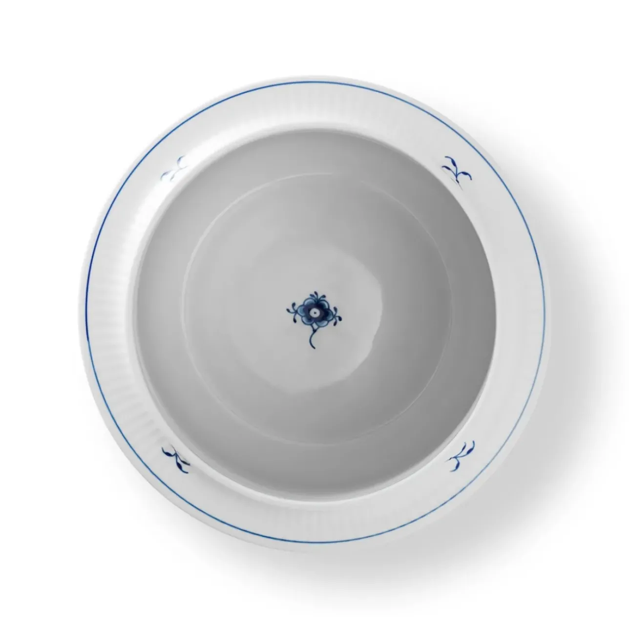 Eksklusive Steldele|Musselmalet Riflet*Royal Copenhagen Musselmalet Riflet vinkøler, 21,5 cm
