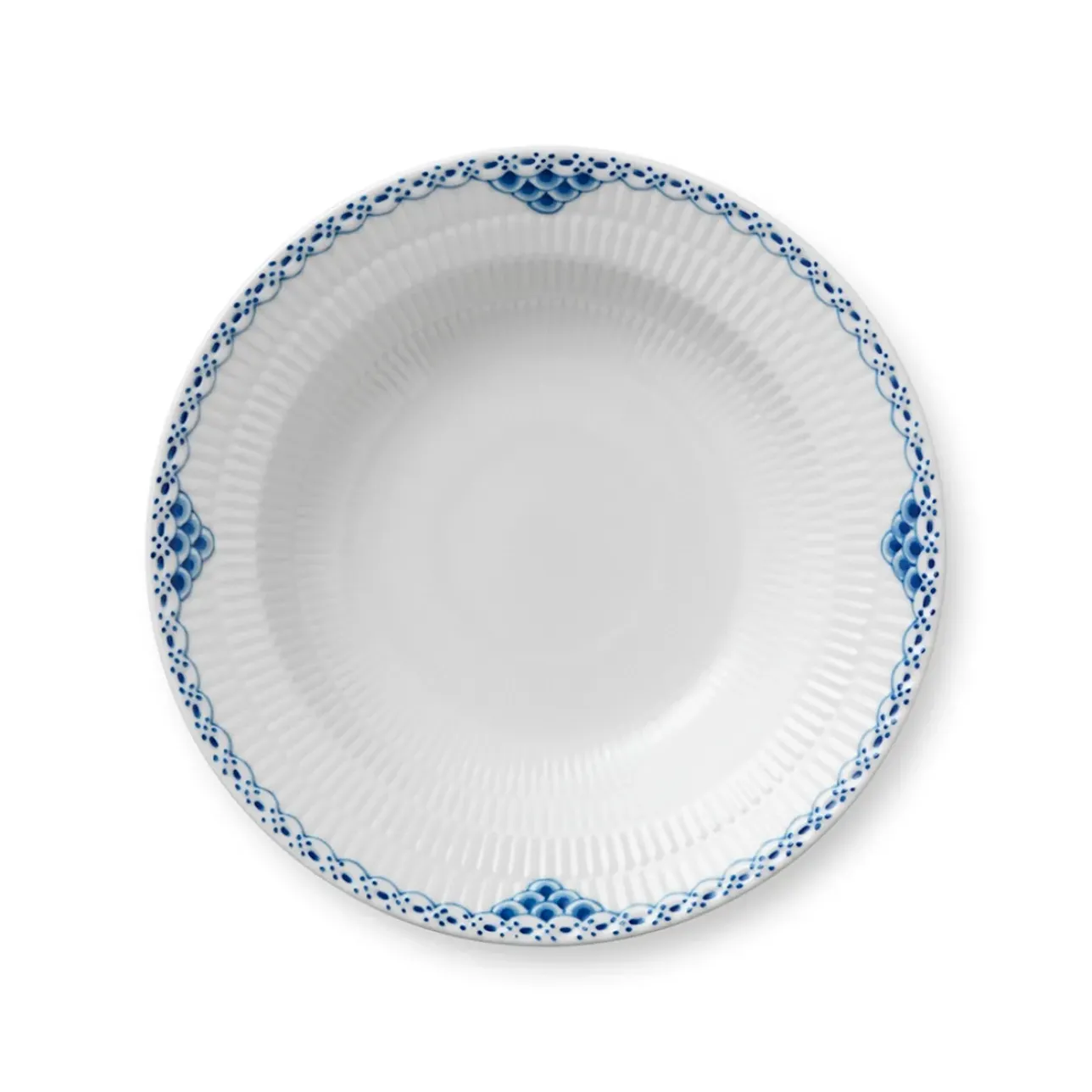 Prinsesse|Dybe Tallerkener*Royal Copenhagen Prinsesse dyb tallerken, 21 cm