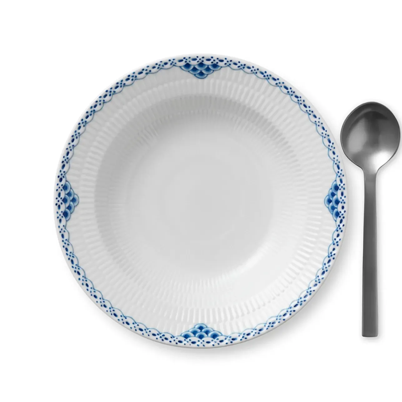 Prinsesse|Dybe Tallerkener*Royal Copenhagen Prinsesse dyb tallerken, 21 cm
