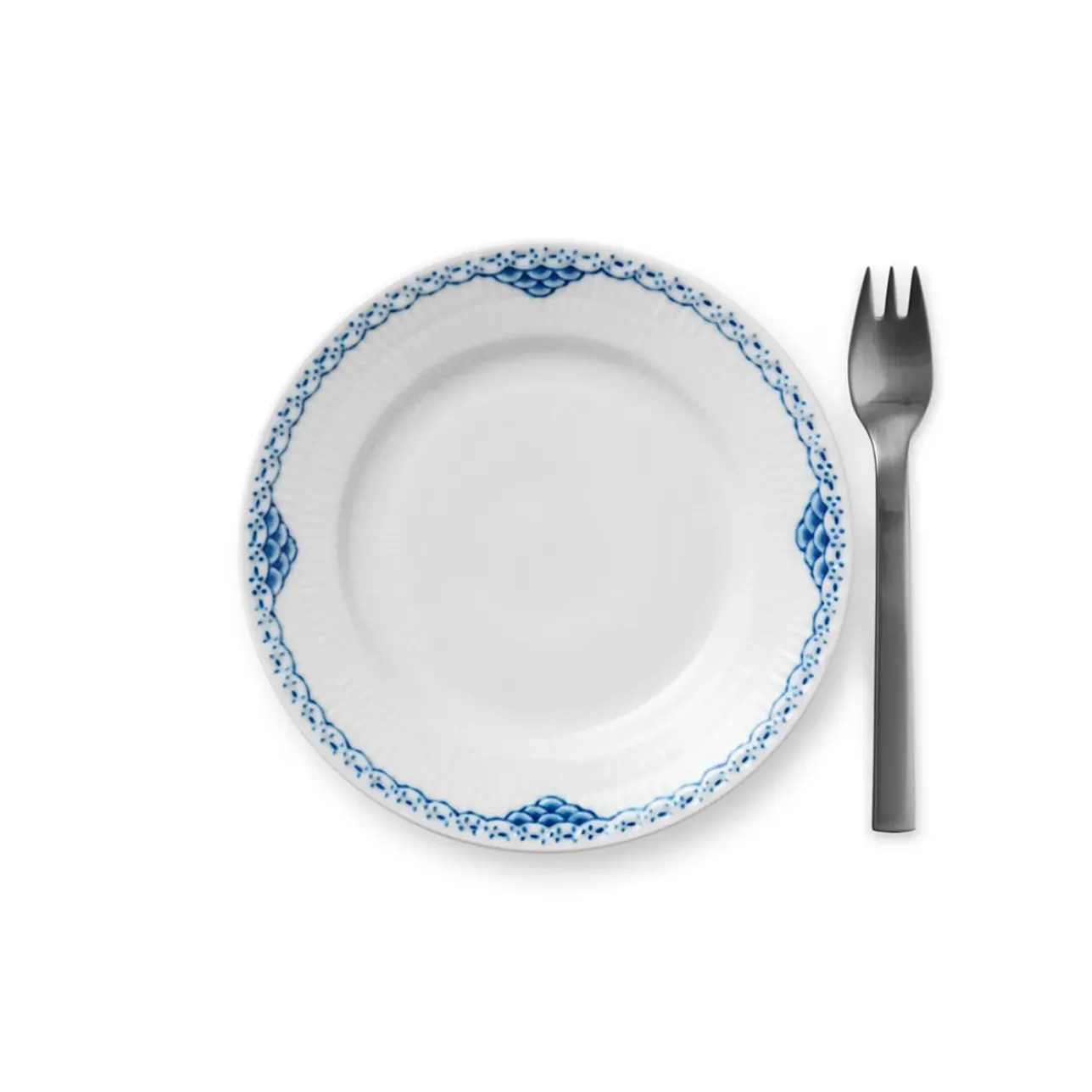 Prinsesse|Desserttallerkener*Royal Copenhagen Prinsesse tallerken, 17 cm
