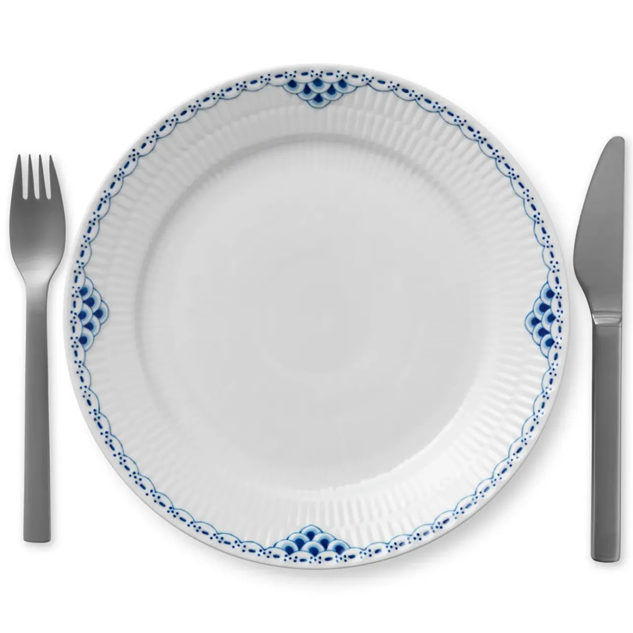Prinsesse|Middagstallerkener*Royal Copenhagen Prinsesse tallerken, 25 cm