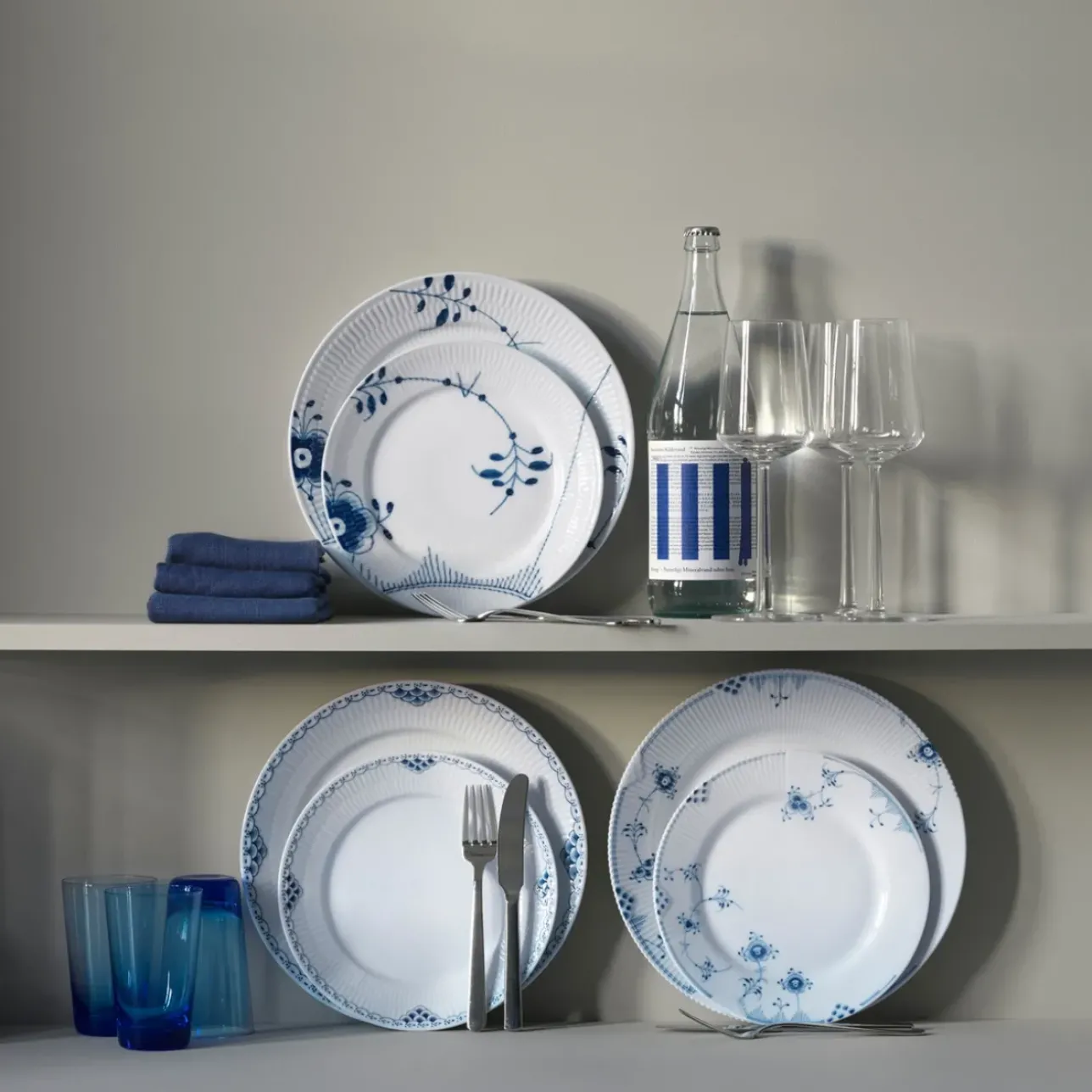 Prinsesse|Frokost Tallerkener*Royal Copenhagen Prinsesse tallerken, 22 cm, 2 stk.