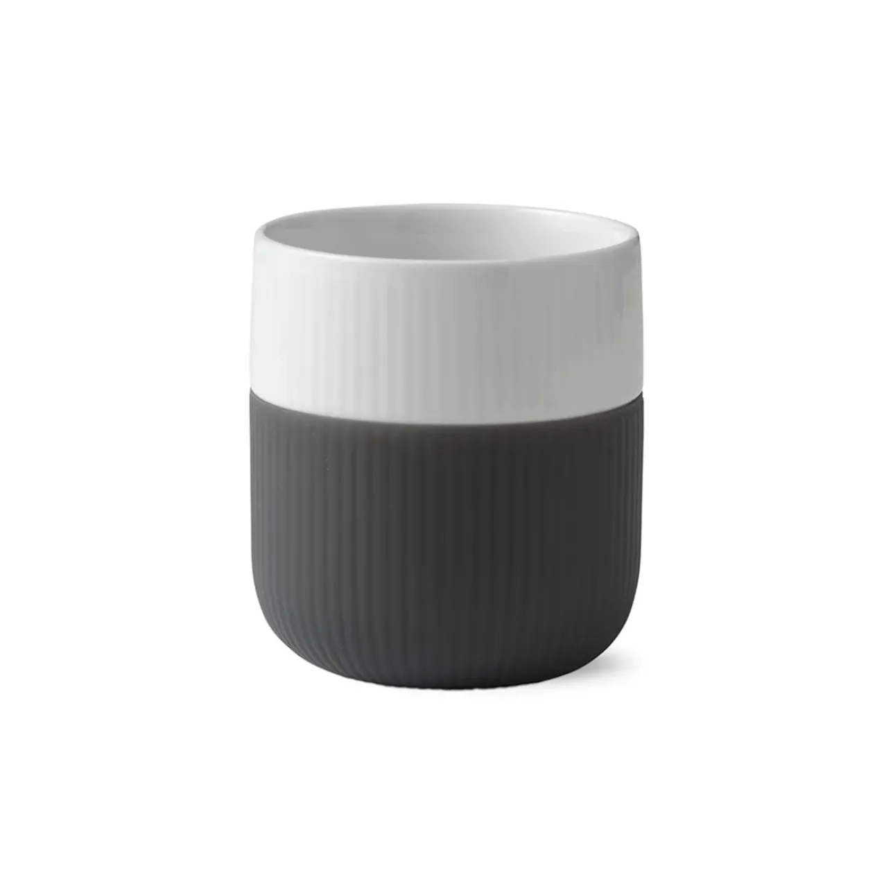 Riflet Contrast|Kaffekopper*Royal Copenhagen Riflet Contrast krus, , 35 cl Antracit