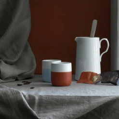 Riflet Contrast|Kaffekopper*Royal Copenhagen Riflet Contrast Krus, Dueblå, 35 cl Dueblå