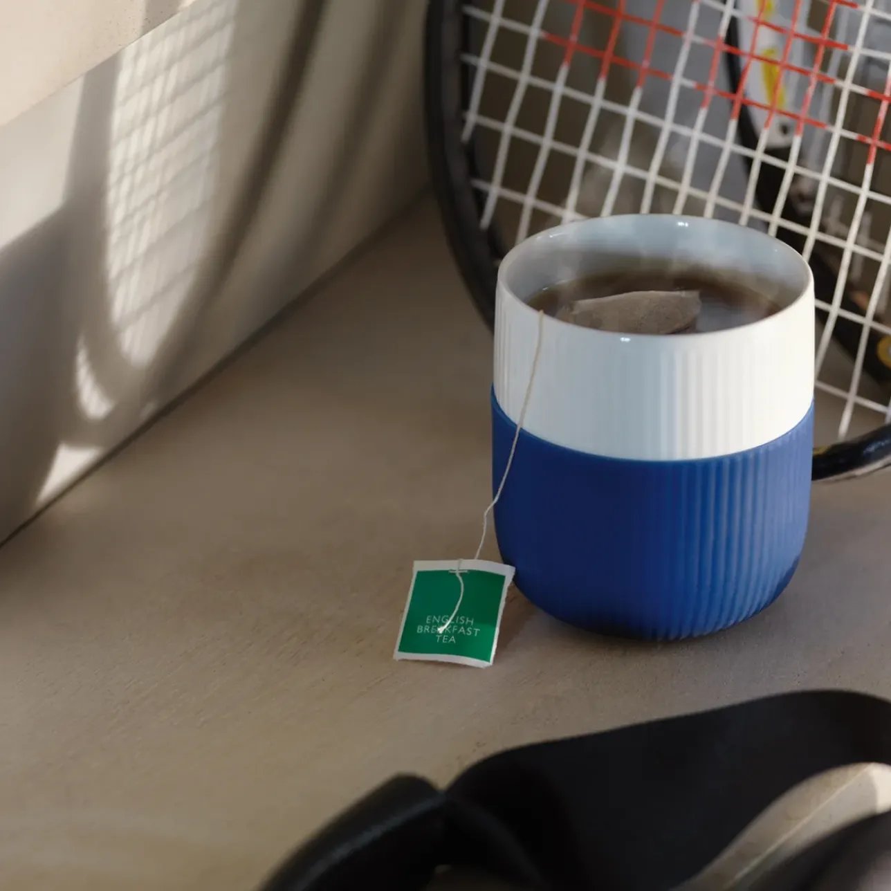 Riflet Contrast|Kaffekopper*Royal Copenhagen Riflet Contrast krus, Mega Blå, 35 cl Mega blå