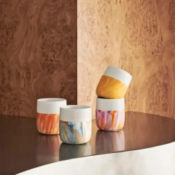 Riflet Contrast|Kaffekopper*Royal Copenhagen Riflet Contrast Marble krus, , 35 cl Fiery Yellow