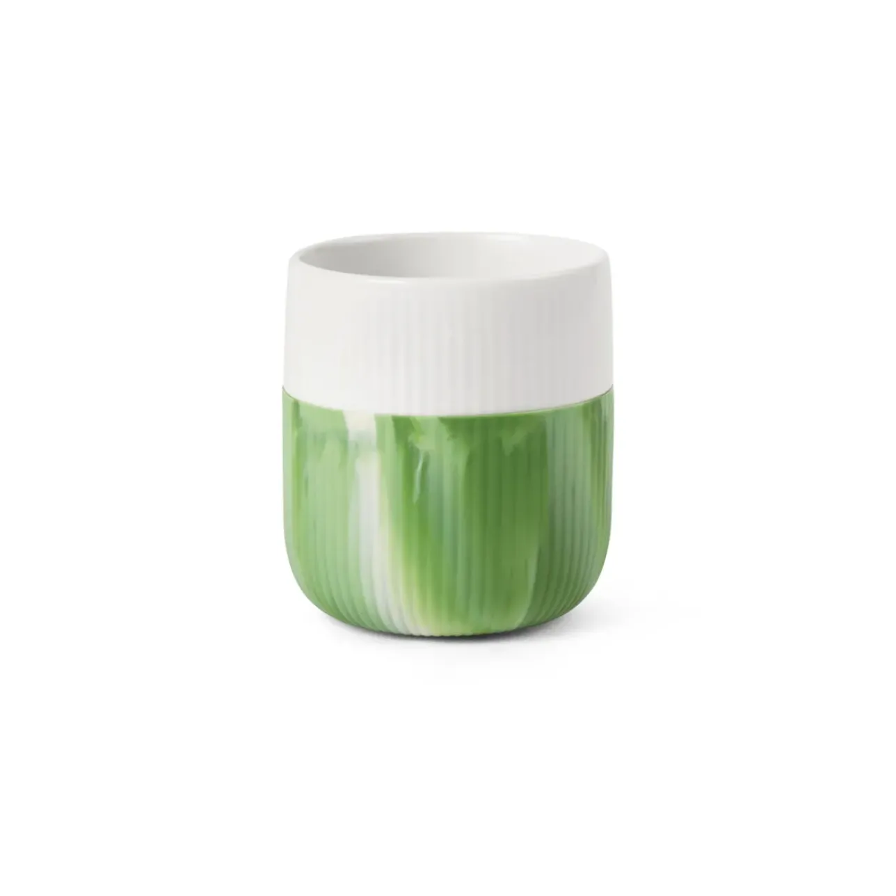Riflet Contrast|Tekopper*Royal Copenhagen Riflet Contrast Marble krus, , 35 cl Green Grass