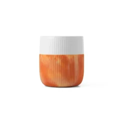 Riflet Contrast|Kaffekopper*Royal Copenhagen Riflet Contrast Marble krus, , 35 cl Warm Ochre