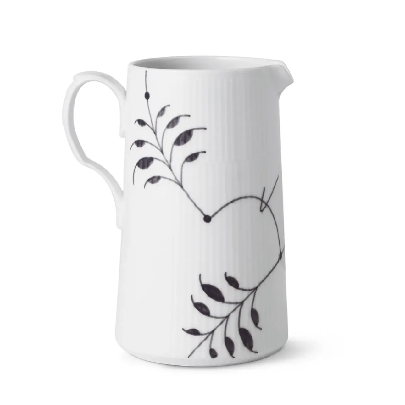 Sort Mega Riflet|Kander*Royal Copenhagen Sort Mega Riflet kande, 1,5 L