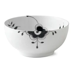Sort Mega Riflet|Salatskåle*Royal Copenhagen Sort Mega Riflet skål, 310 cl