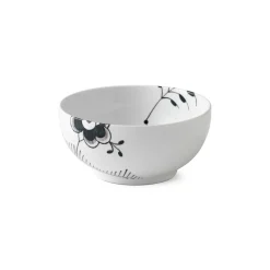 Sort Mega Riflet|Salatskåle*Royal Copenhagen Sort Mega Riflet skål, 110 cl