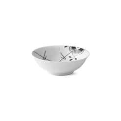 Sort Mega Riflet|Snackskåle*Royal Copenhagen Sort Mega Riflet skål, 35 cl