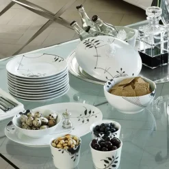 Sort Mega Riflet|Snackskåle*Royal Copenhagen Sort Mega Riflet skål, 35 cl