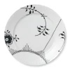 Sort Mega Riflet|Middagstallerkener*Royal Copenhagen Sort Mega Riflet tallerken, decoration 2, 27 cm