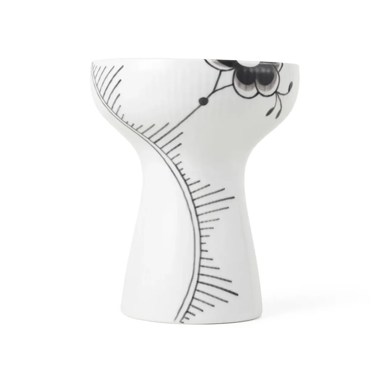 Sort Mega Riflet|Home Décor*Royal Copenhagen Sort Mega Riflet vase, 19 cm