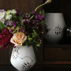 Sort Mega Riflet|Home Décor*Royal Copenhagen Sort Mega Riflet vase, 15 cm