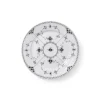 Eksklusive Steldele|Sort Musselmalet Halvblonde*Royal Copenhagen Sort Musselmalet Halvblonde tallerken, 19 cm