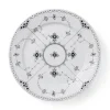 Eksklusive Steldele|Sort Musselmalet Halvblonde*Royal Copenhagen Sort Musselmalet Halvblonde tallerken, 27 cm