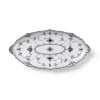 Eksklusive Steldele|Sort Musselmalet Halvblonde*Royal Copenhagen Sort Musselmalet Halvblonde asiet, 24,5 cm