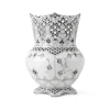 Eksklusive Steldele|Sort Musselmalet Helblonde*Royal Copenhagen Sort Musselmalet Helblonde vase, 22 cm