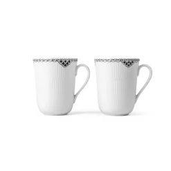 Sort Riflet Blonde*Royal Copenhagen Sort Riflet Blonde kop, , 33 cl, 2 stk. Bespoke