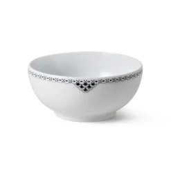 Sort Riflet Blonde|Salatskåle*Royal Copenhagen Sort Riflet Blonde skål, 110 cl