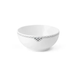 Sort Riflet Blonde|Salatskåle*Royal Copenhagen Sort Riflet Blonde skål, 73 cl