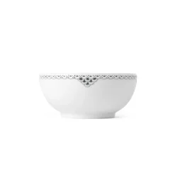 Sort Riflet Blonde|Salatskåle*Royal Copenhagen Sort Riflet Blonde skål, 73 cl