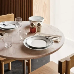 Sort Riflet Blonde*Royal Copenhagen Sort Riflet Blonde tallerken, 27 cm, 2 stk.