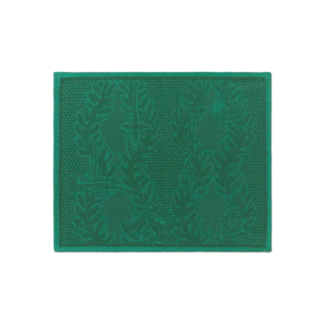 Stjerne Riflet Jul|Julepynt*Royal Copenhagen Stjerne Riflet Jul dækkeserviet, grøn, 45 x 35 cm, 2 stk. Grøn Stjerne Riflet Jul
