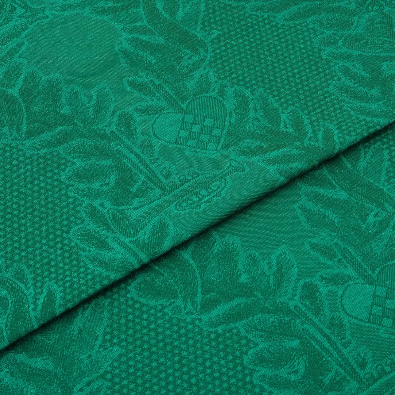 Stjerne Riflet Jul|Julepynt*Royal Copenhagen Stjerne Riflet Jul dug, grøn, 320 x 145 cm