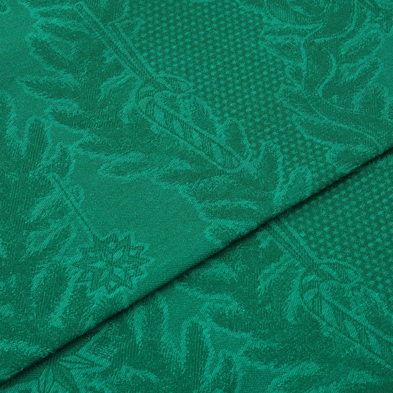 Stjerne Riflet Jul|Julepynt*Royal Copenhagen Stjerne Riflet Jul dug, grøn, 320 x 145 cm