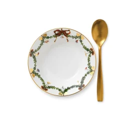 Stjerne Riflet Jul|Dybe Tallerkener*Royal Copenhagen Stjerne Riflet Jul dyb tallerken, 17 cm
