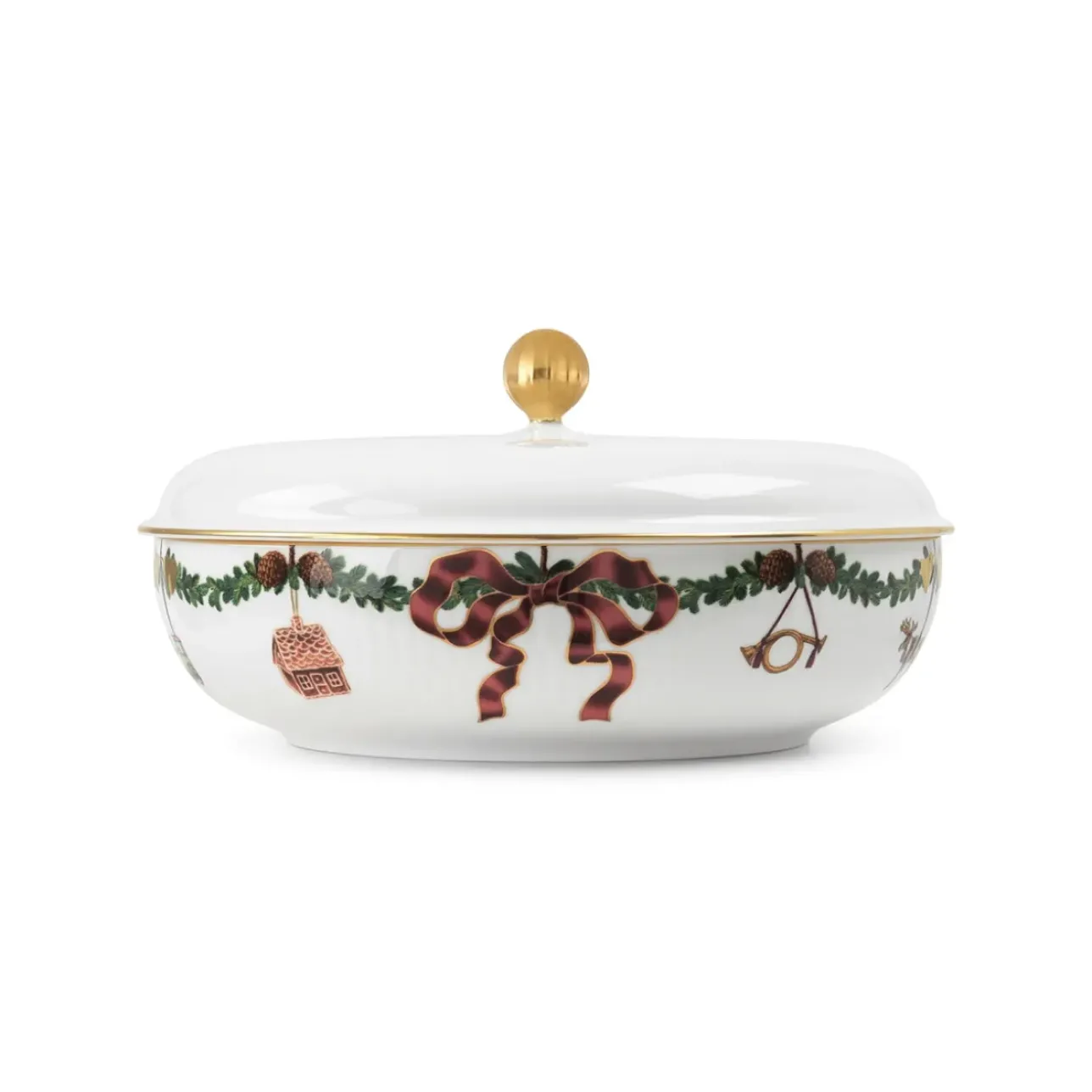 Stjerne Riflet Jul|Terrin*Royal Copenhagen Stjerne Riflet Jul Fad, 34 cm