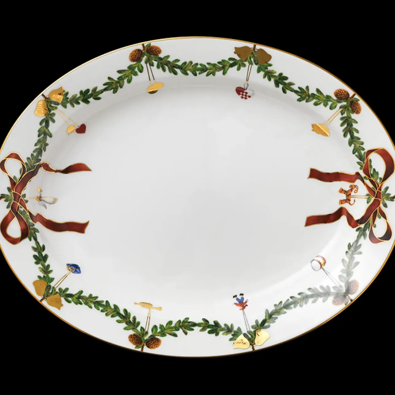 Stjerne Riflet Jul|Fade*Royal Copenhagen Stjerne Riflet Jul fad, 37 cm