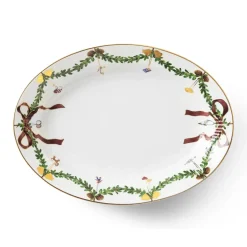 Stjerne Riflet Jul|Fade*Royal Copenhagen Stjerne Riflet Jul Fad, 34 cm