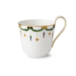 Stjerne Riflet Jul|Kaffekopper*Royal Copenhagen Stjerne Riflet Jul højhankskop, 33 cl