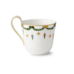 Stjerne Riflet Jul|Kaffekopper*Royal Copenhagen Stjerne Riflet Jul højhankskop, 33 cl