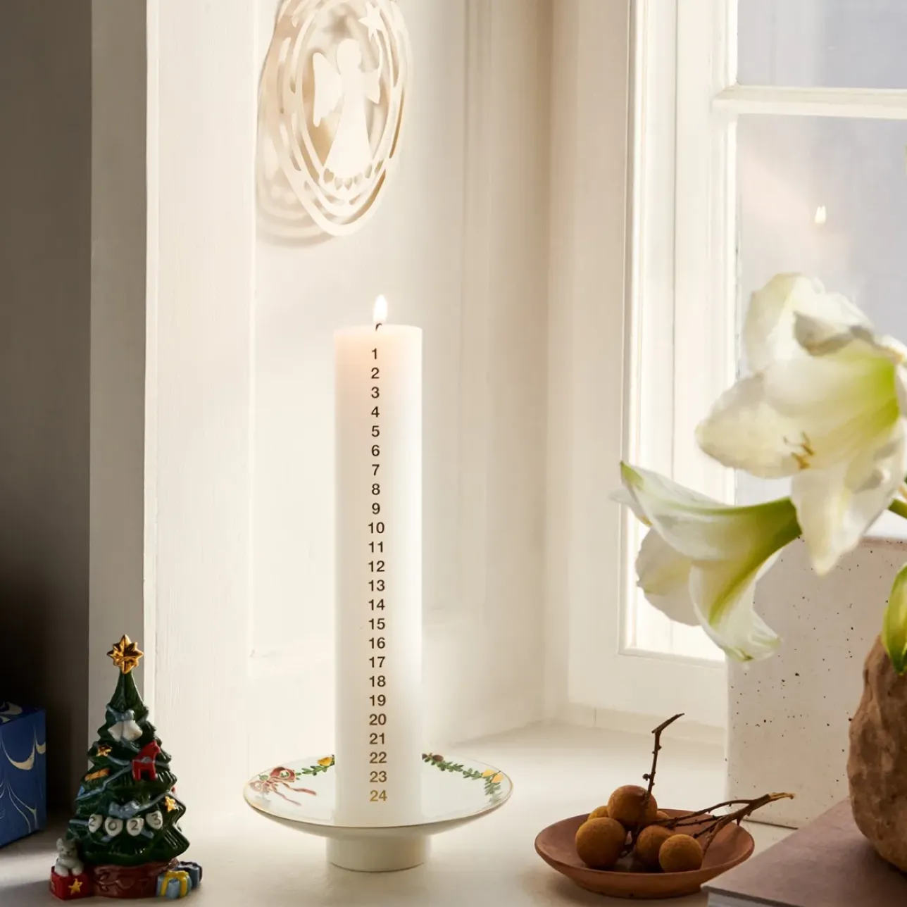 Stjerne Riflet Jul|Lysestager*Royal Copenhagen Stjerne Riflet Jul lysestage, 15,5 cm