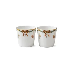 Stjerne Riflet Jul|Snackskåle*Royal Copenhagen Stjerne Riflet Jul multikop, 30 cl, 2 stk.