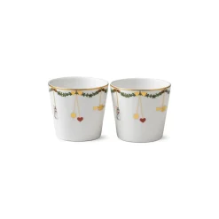 Stjerne Riflet Jul|Snackskåle*Royal Copenhagen Stjerne Riflet Jul multikop, 30 cl, 2 stk.