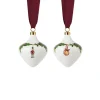 Stjerne Riflet Jul|Julepynt*Royal Copenhagen Stjerne Riflet Jul ornament, 8,5 cm, 2 stk.