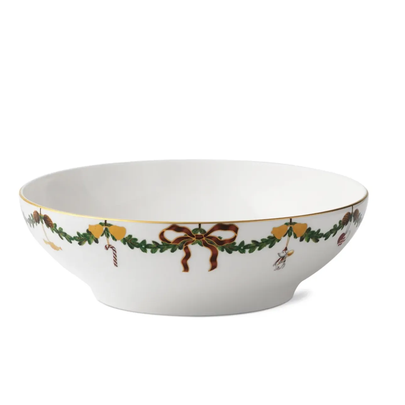 Stjerne Riflet Jul|Frugtskåle*Royal Copenhagen Stjerne Riflet Jul skål, 220 cl