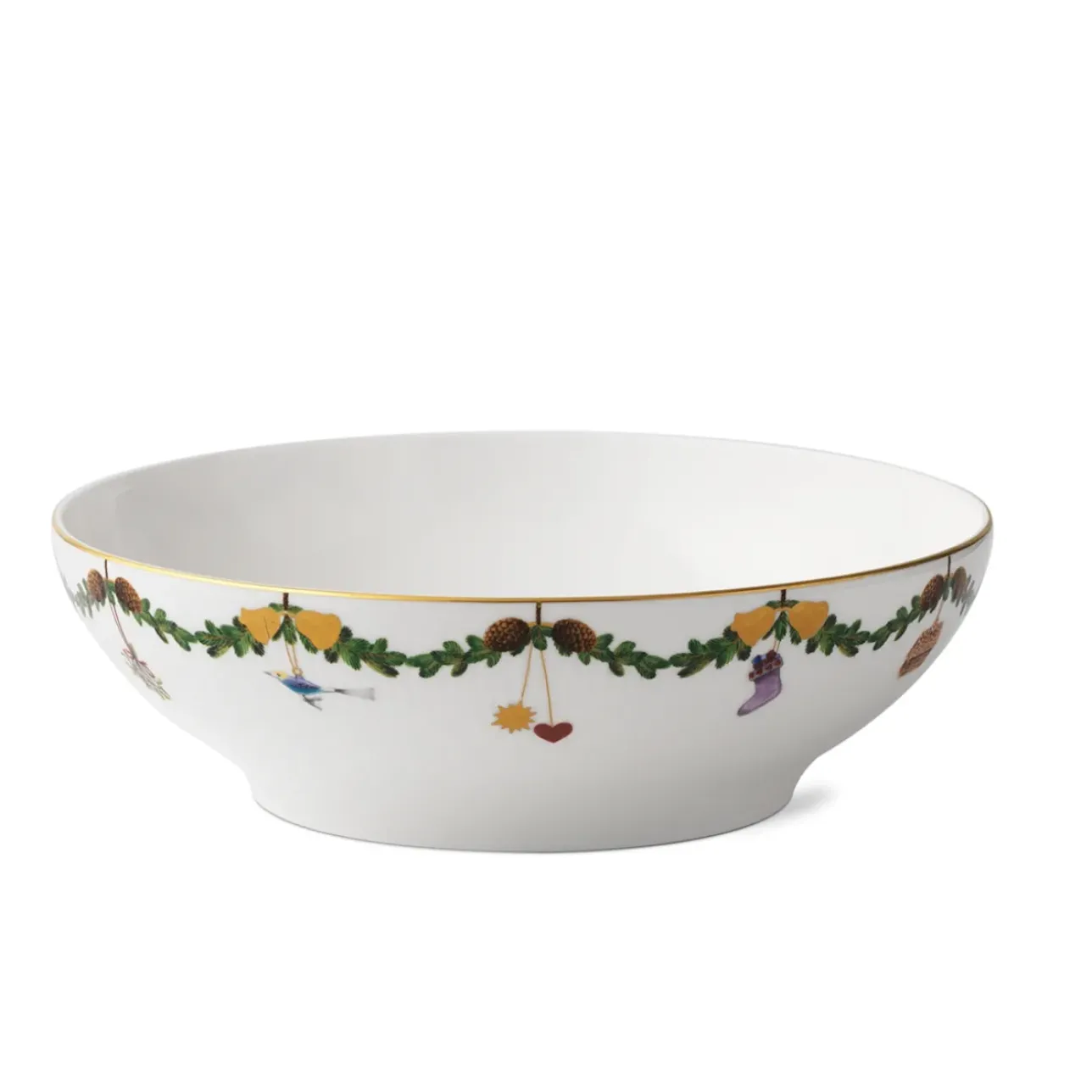 Stjerne Riflet Jul|Frugtskåle*Royal Copenhagen Stjerne Riflet Jul skål, 220 cl