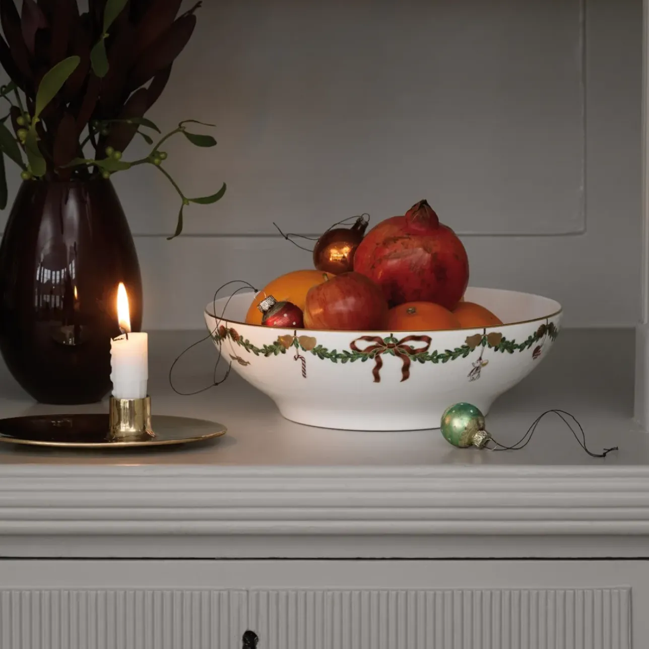 Stjerne Riflet Jul|Frugtskåle*Royal Copenhagen Stjerne Riflet Jul skål, 220 cl