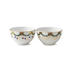 Stjerne Riflet Jul|Snackskåle*Royal Copenhagen Stjerne Riflet Jul skål, 30 cl, 2 stk.