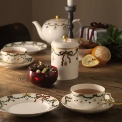 Stjerne Riflet Jul|Desserttallerkener*Royal Copenhagen Stjerne Riflet Jul tallerken, 19 cm
